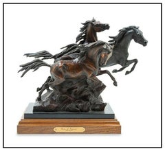 Ken Payne Bronze Horse Sculpture Sons Of Pegasus Signed Western Animal Artwork