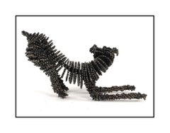 Nirit Levav Original Bronze Sculpture Hand Signed Dog Bicycle Parts Recycled Art