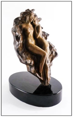 Frederick Hart Interlude Bronze Sculpture Signed Female Nude Full Round Artwork