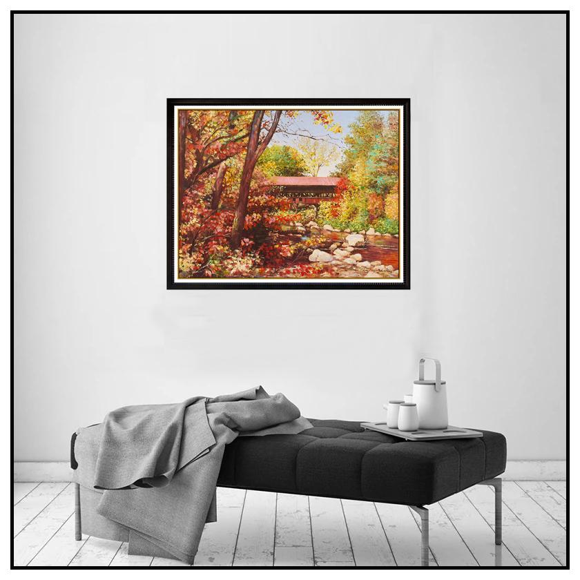 Charles Zhan - Charles Zhan Original Large Landscape Painting Oil On ...