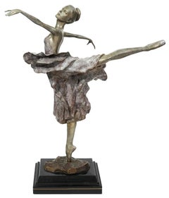 Mario Jason Miss Lorraine Original Bronze Sculpture Signed Dance Ballet Artwork