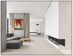 Henry Asencio Oil Painting On Board Signed Large Original Female Portrait Framed