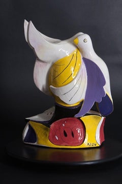 The Caregiver (Cubism ceramic sculpture based on Enneagram personalities)