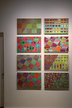 Pattern Set #1 (Bright, abstract, digital painting, dye sublimation on aluminum)