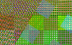 Pattern Set #6 (Bright, abstract, digital painting, dye sublimation on aluminum)