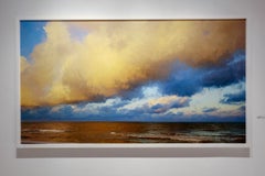 Clouds Over Sand Key (Still life digital painting printed on canvas, framed)