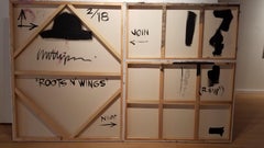 Roots n' Wings (Bright vivid lush abstract expressionist painting w/ movement)