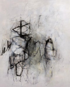 Dreamscape (Expressionist, Abstract, muted, painting, Acrylic on Canvas)