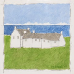 Porthmeor (Earth color oil painting on linen stretched on panel)