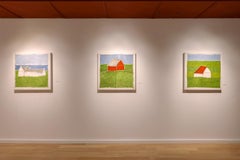 Porthmeor (Earth color oil painting on linen stretched on panel)