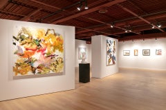 Fantastical Reality (Abstract expressionist bright vivid canvas painting)