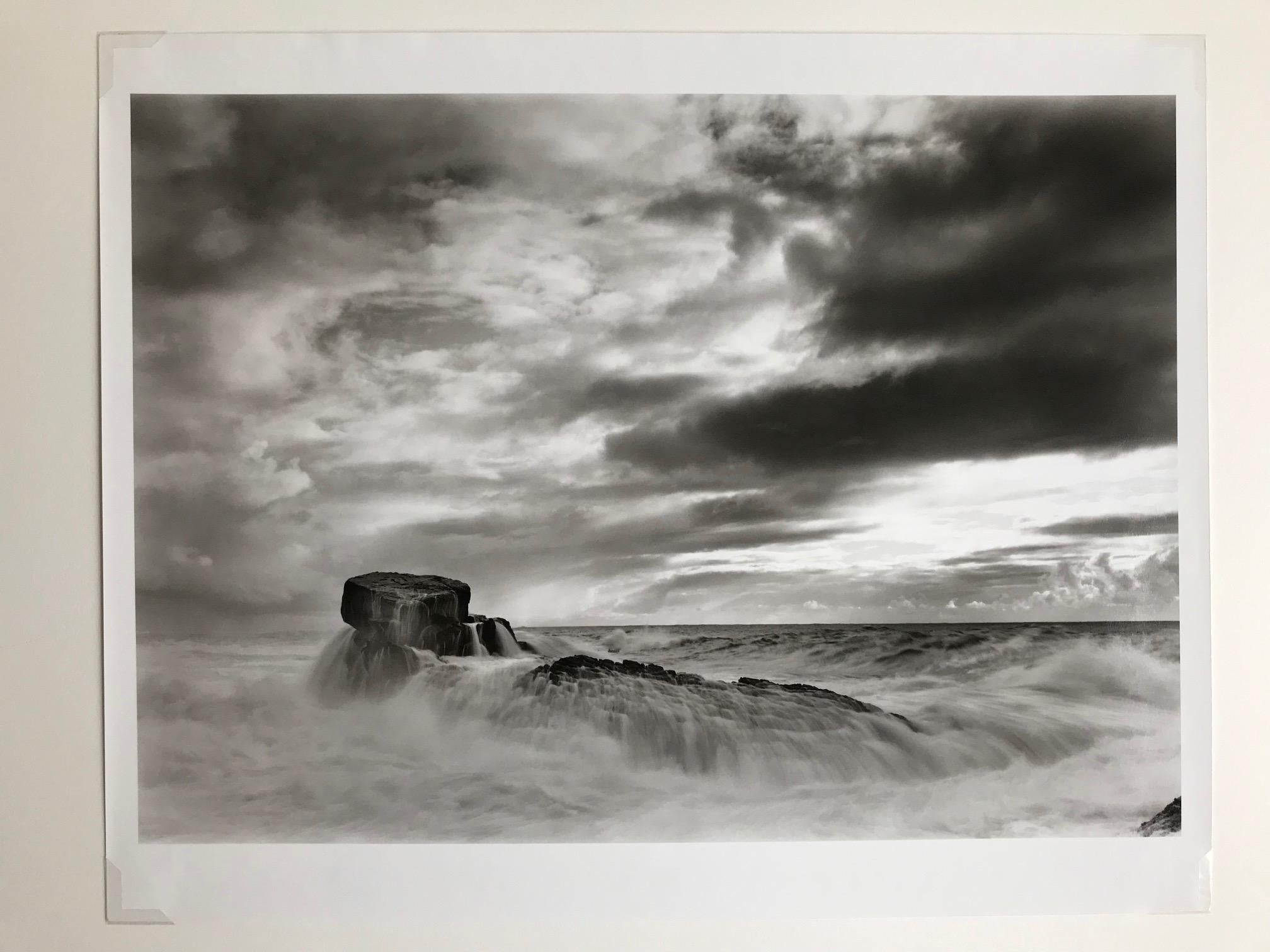 Brad Cole Black and White Photograph - Numina, Etherial Coastal Photograph Black & White Silver Gelatin Large Format 