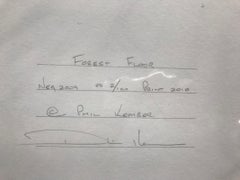 Forest Floor, California Pine Trees, Sepia Toned Silver Gelatin