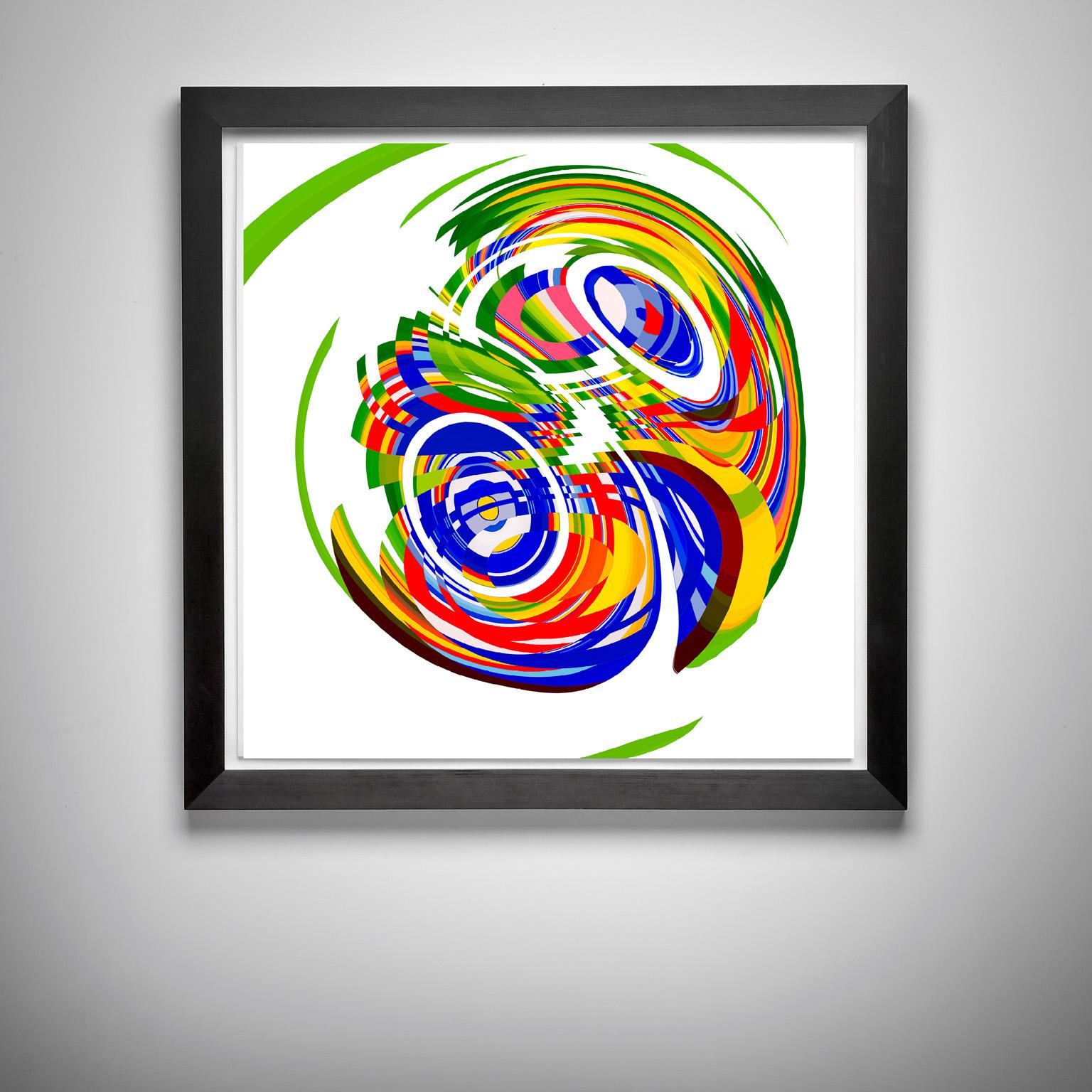 Jelcoba_ Spiral Deconstructed _5, 24 x 24, 1/ 200 ed. (unframed) - Print by Paul-Émile Rioux