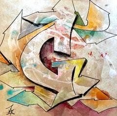 Kelography Letters (Graffiti "G" Urban Graphic) / Limited ed. 25 
