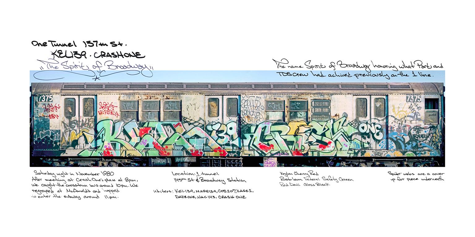 Spirit of Broadway Legacy (Graffiti Train) / Limited ed. 25  - Mixed Media Art by Kel1st