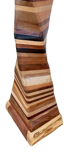 Undulating Wood Sculpture, Untitled 2019