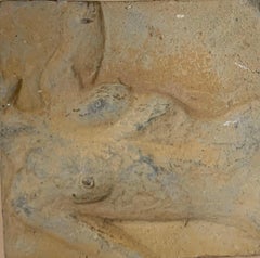 Small Clay Wall Figurative Sculpture