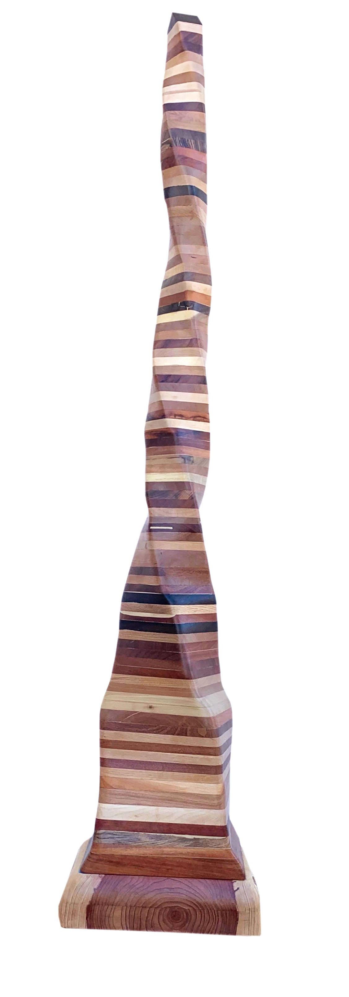 Undulating Wood Sculpture, Untitled 2019 1