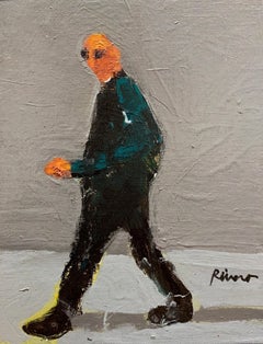 Untitled, Walking Figure on Gray