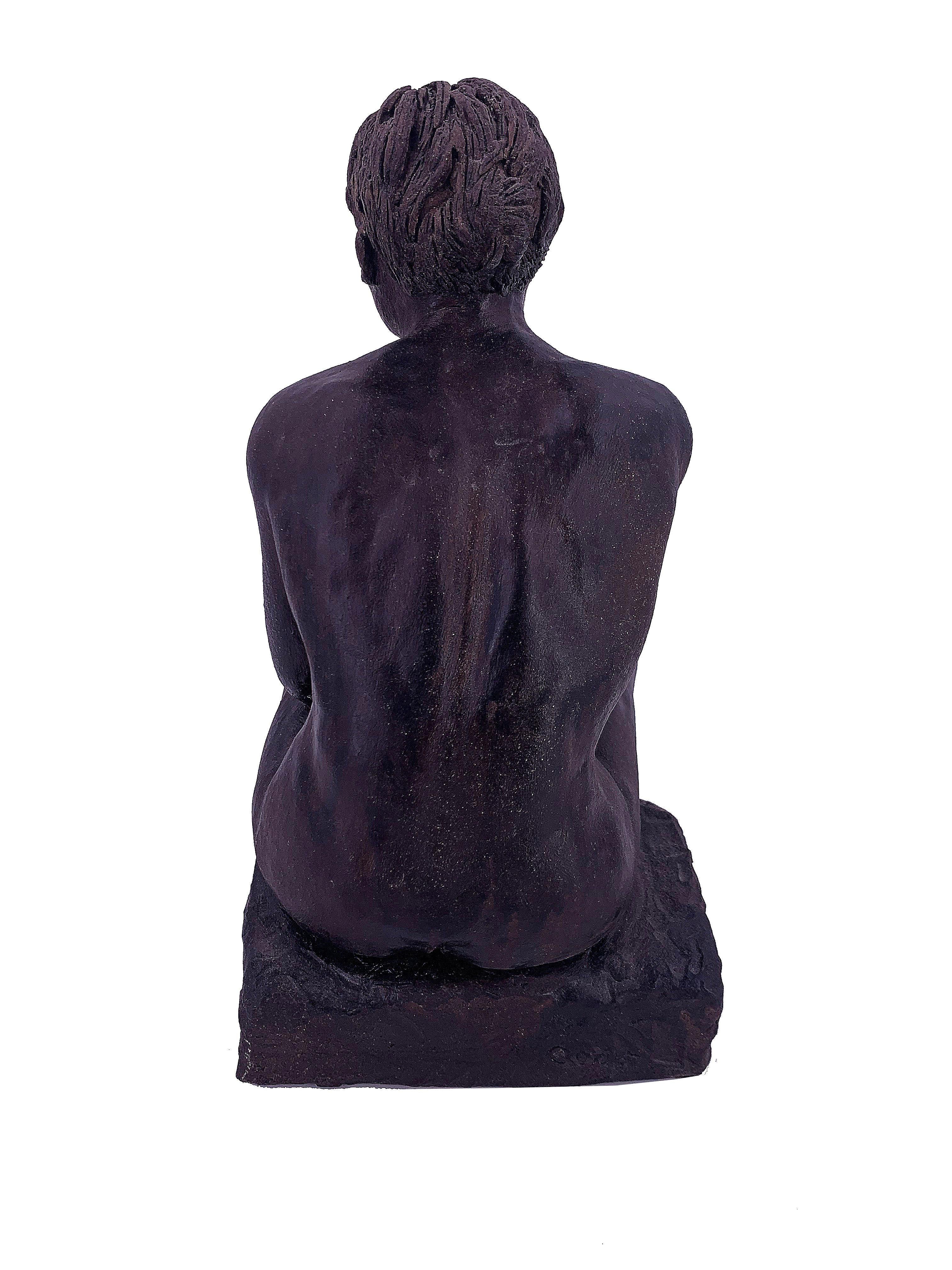 Untitled, Nude Seated Female Sculpture For Sale 1