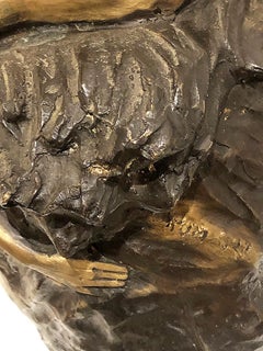 Figurative Bronze Sculpture or Planter