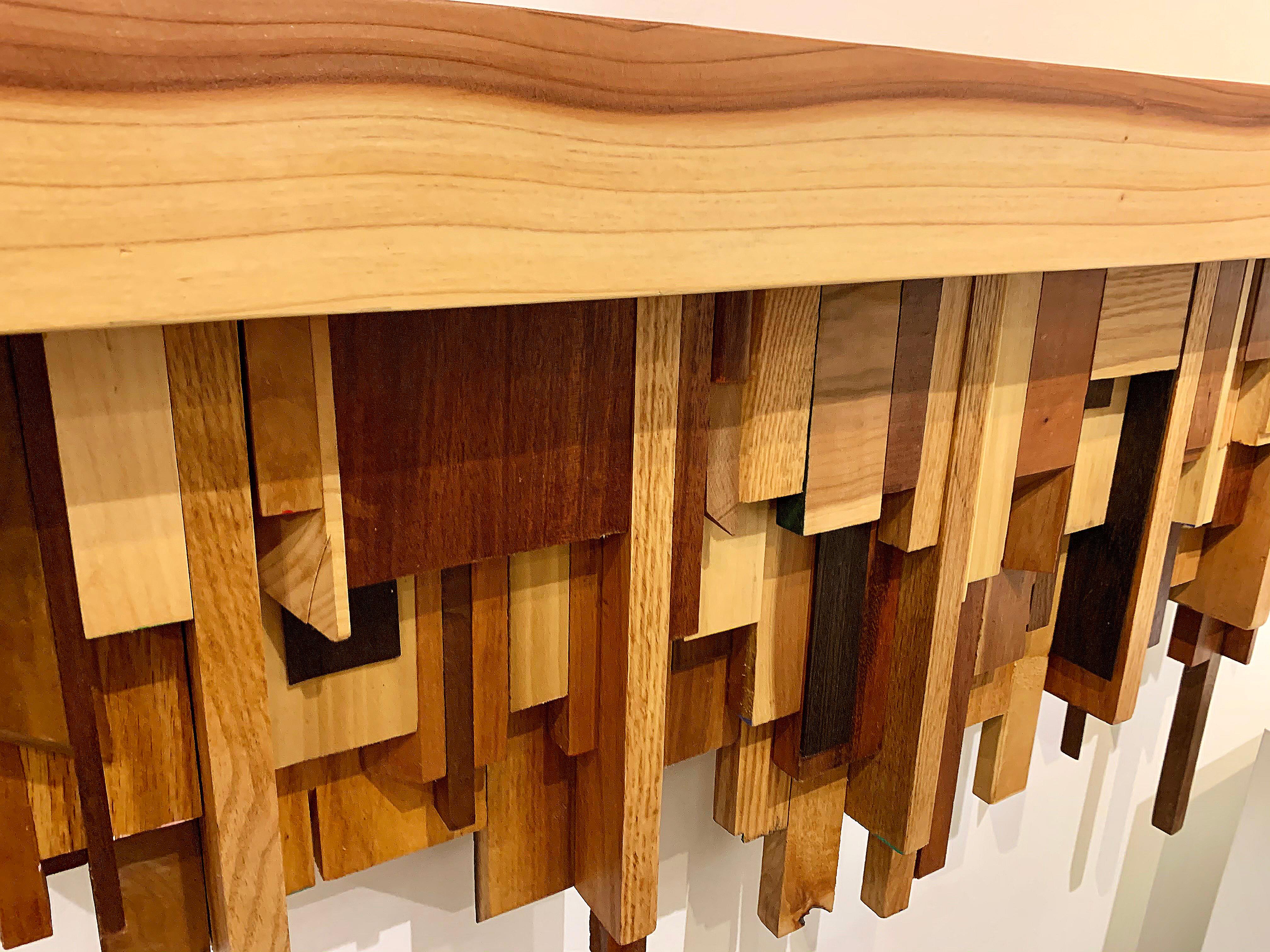 Mensola o caminetto in legno medio a tecnica mista dell'artista Ben Darby, 2020 in vendita 6