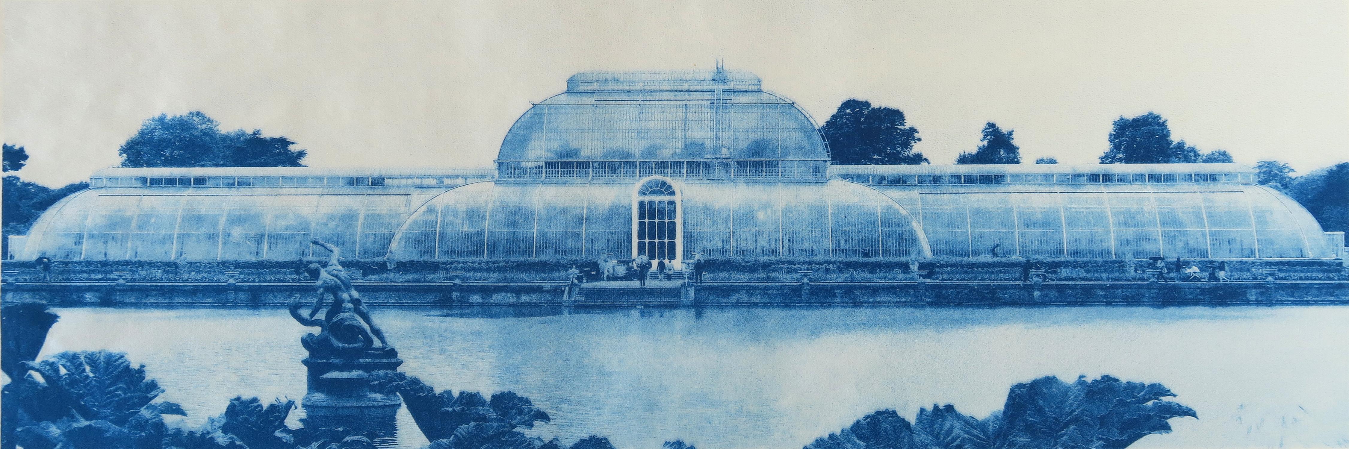 Penelope Stewart Landscape Photograph - Paradise at Kew Gardens, hand printed photo lithography on Japanese paper 2018, 
