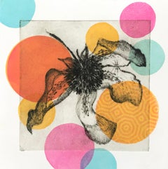 Garden Cycles, Primavera #2, drypoint, relief print on Japanese paper