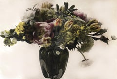 Still, Flower Vase (Heirloom Series), unframed, hand photo lithography 