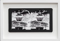 Ruin Gazing, No: 008, Lanterns at Lotusland, framed stereoscopic card