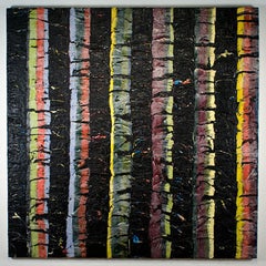 No Rest, wax and pigment on canvas on wooden panel