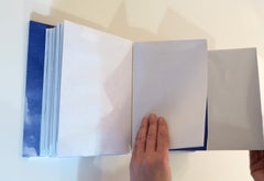 Cloud Atlas, artist book, 13 fold out maps, diazo cyantotype photo prints