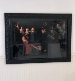 "Judas Kiss" Photograph after Caravaggio painting with artists as characters