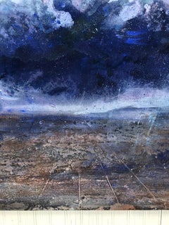 "Storm - from the Disaster Series" Climate explored with blue and royal cloud