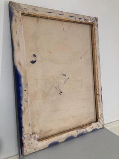 "Untitled" Purple painting textured and comber in waves of color