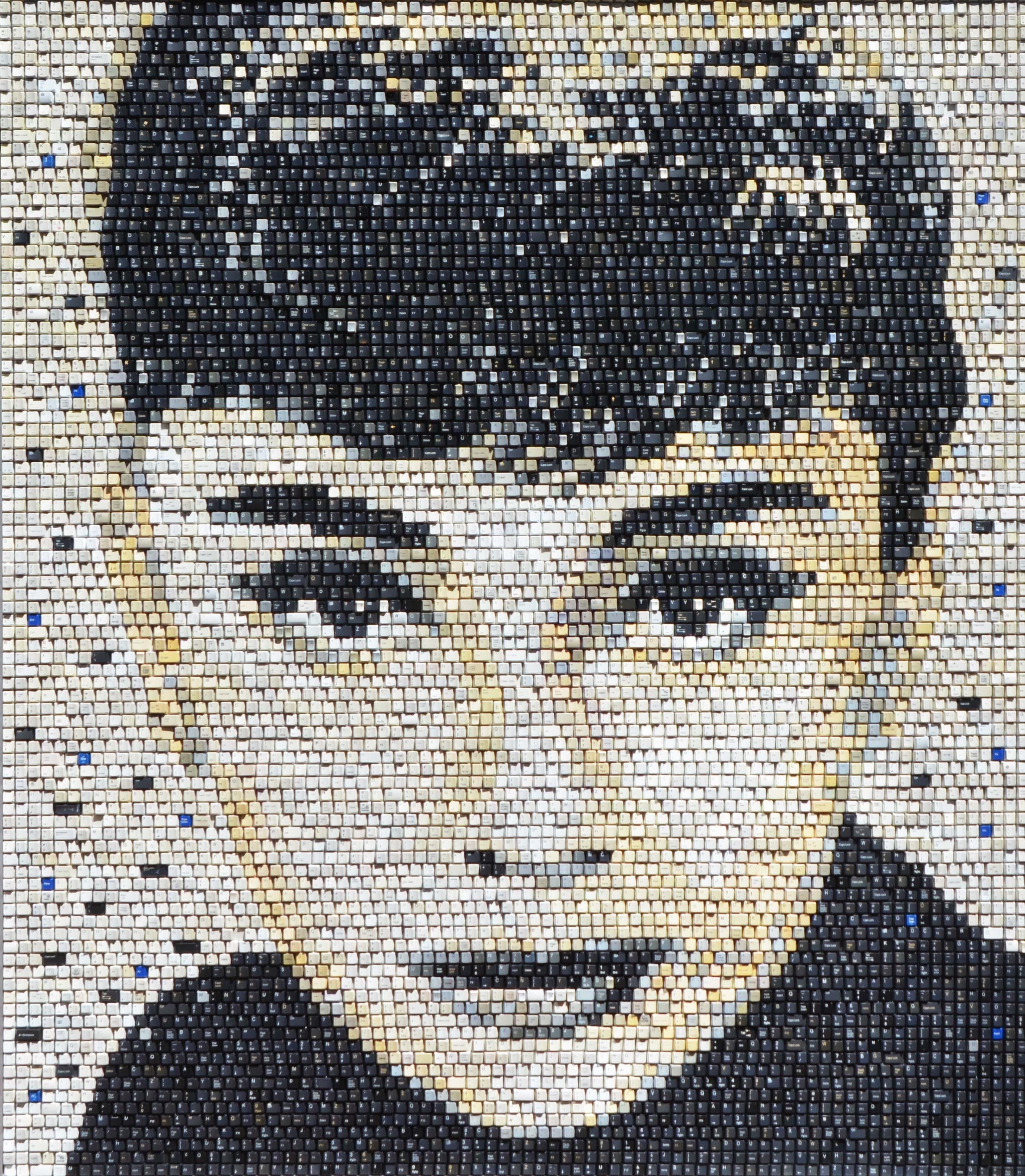 Audrey Hepburn Portrait - American Modern Mixed Media Art by Doug Powell