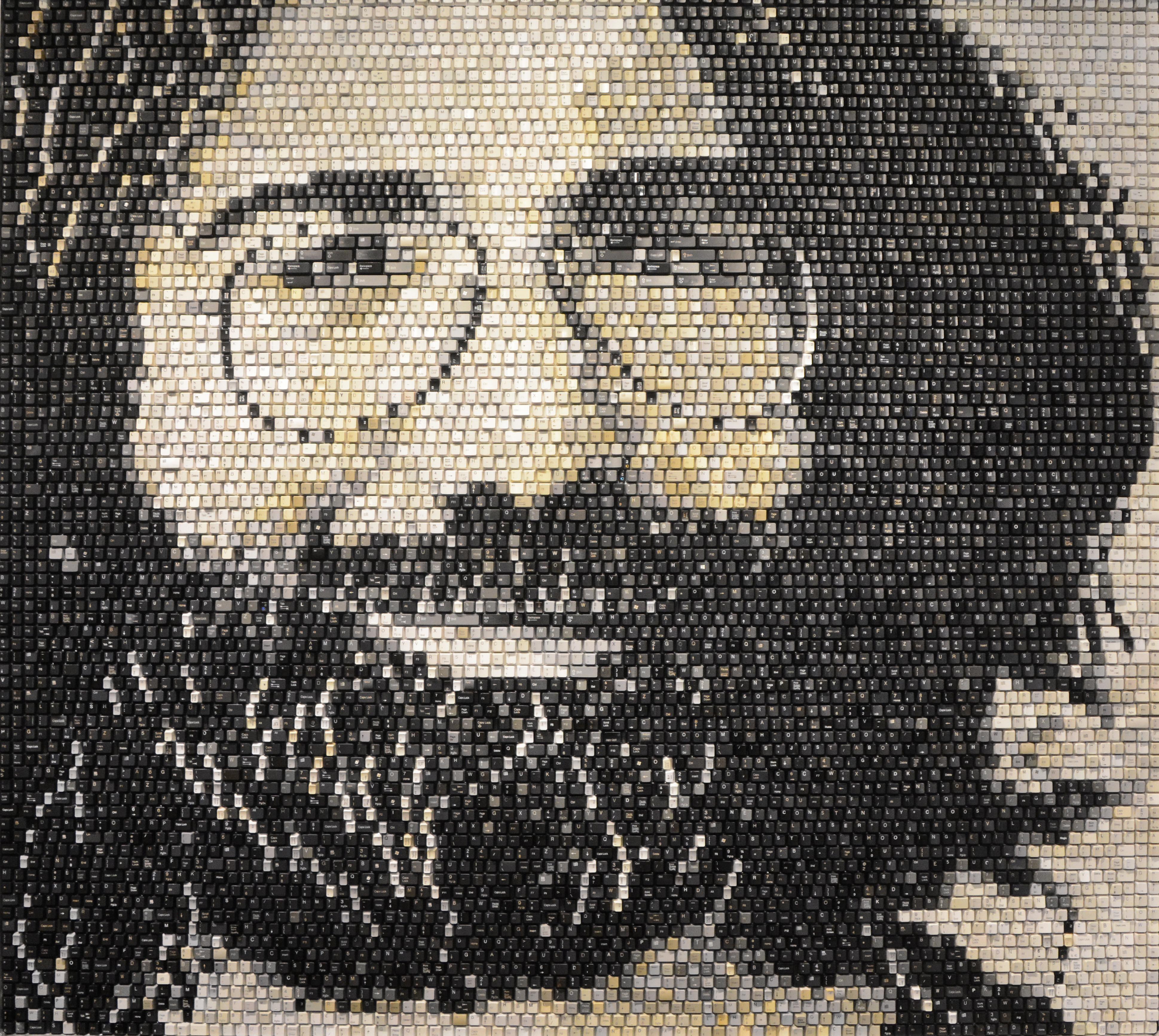 Jerry Garcia Portrait - Mixed Media Art by Doug Powell