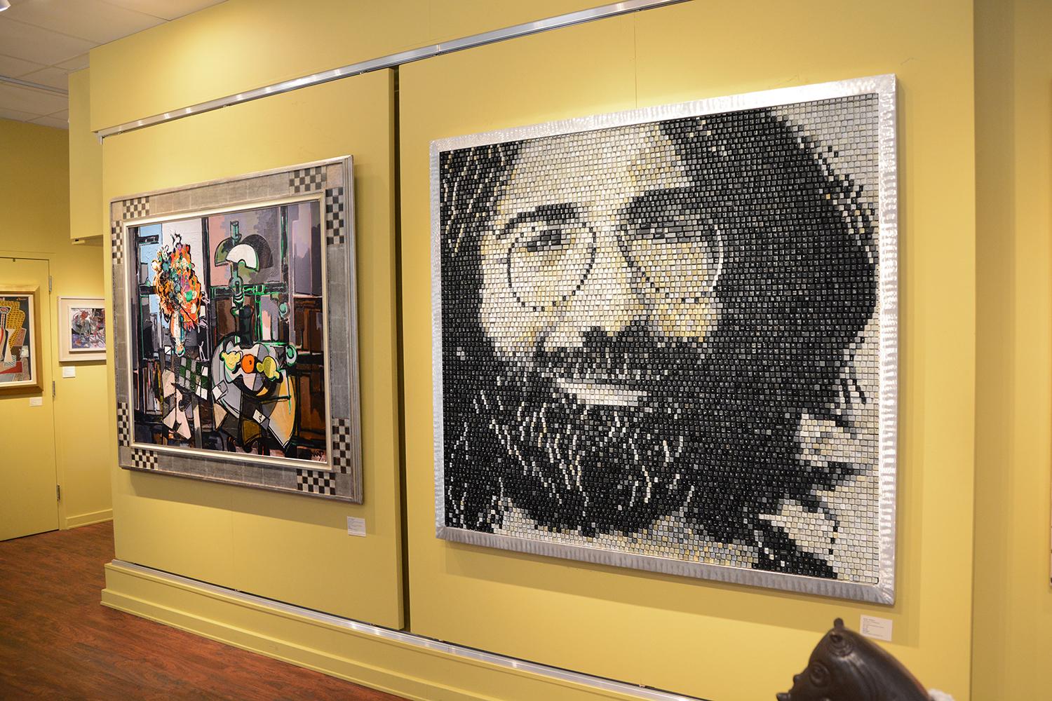 Jerry Garcia Portrait - American Modern Mixed Media Art by Doug Powell