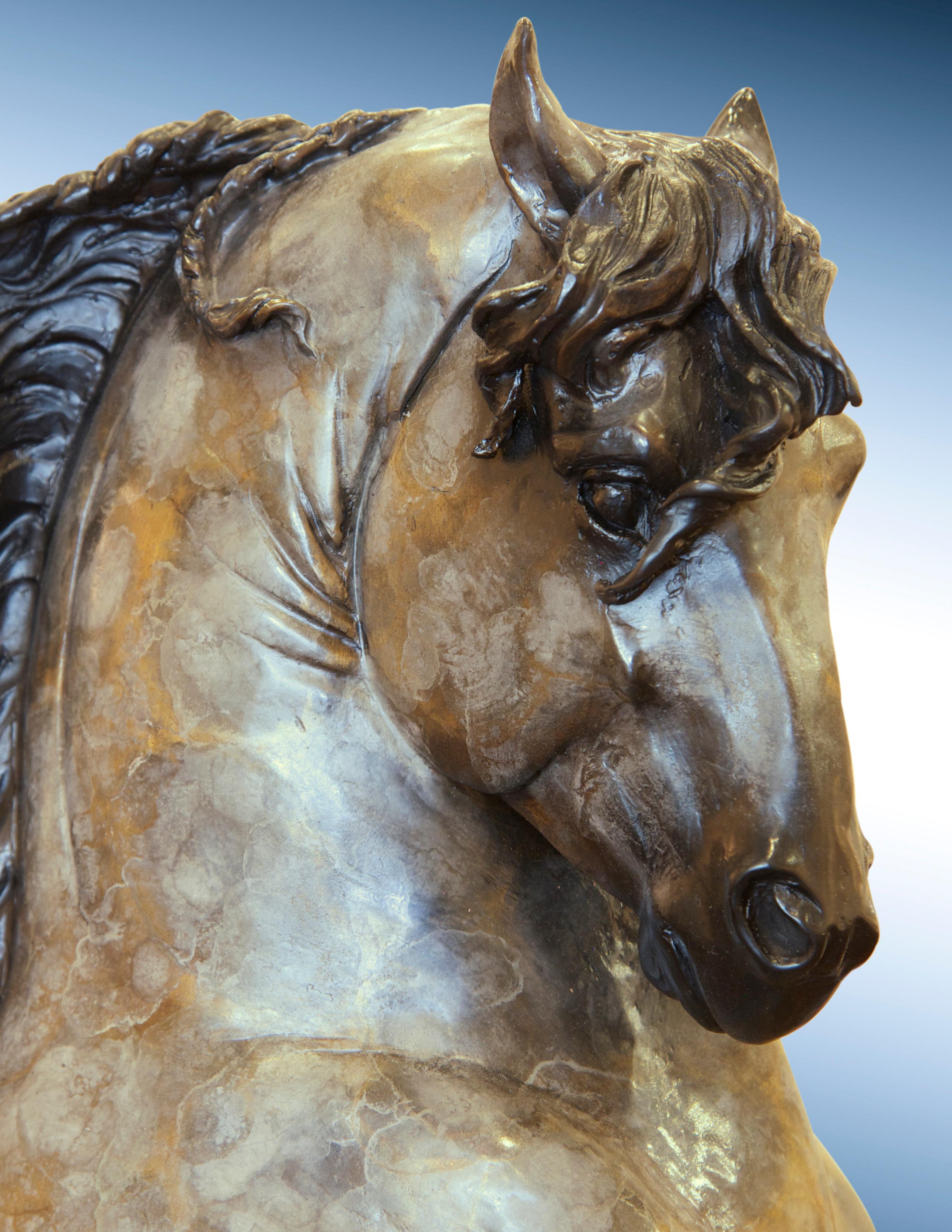 Bronze Horse Sculpture, 