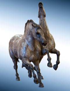 Bronze Horse Sculpture, "Stallion Dreams"