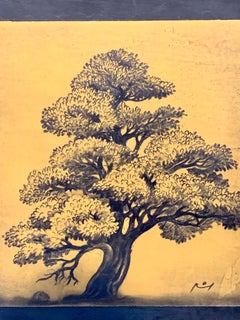 Orlin Mantchev Tonal Landscape Mixed Media Painting