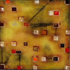 Orlin Mantchev Abstract Golden Mosaic Tile