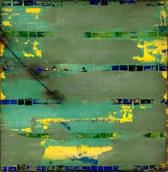 Orlin Mantchev Abstract Mosaic Tile Mixed Media on Canvas