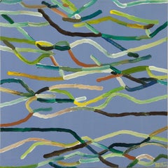 Orlin Mantchev Contemporary Blue Abstract Work