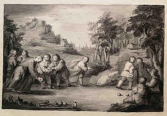 18th Century Figurative Drawings and Watercolors