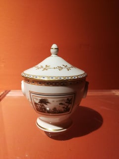 Richard Ginori Sugar bowl ceramic pottery early 20th