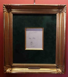 Thomas Self-Portrait Dessin anglais 17e siècle papier crayon