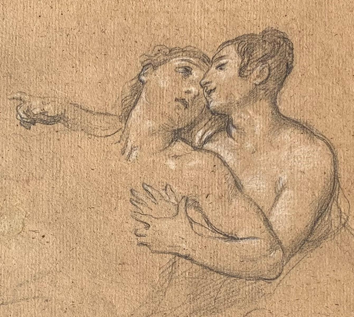 Disegno figurativo del romanticismo fiorentino matita su carta del XIX secolo - Romantic Art by Giuseppe Bezzuoli