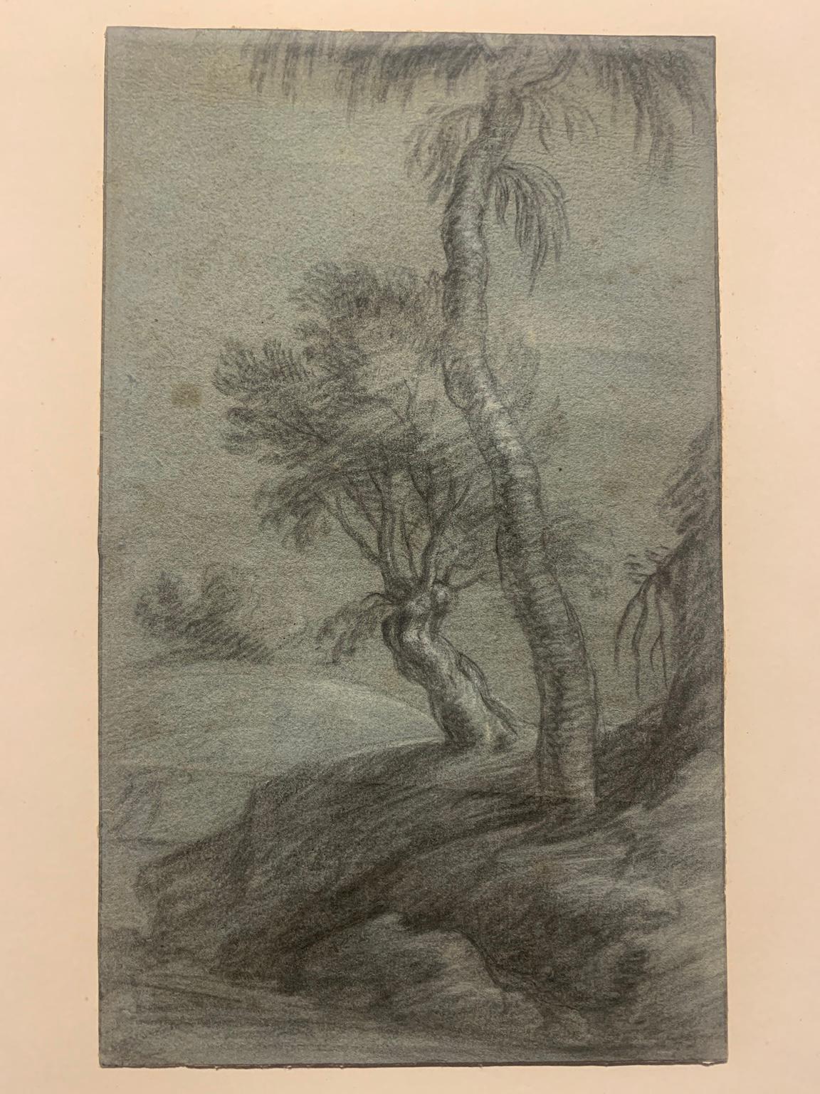 Disegno italiano figurativo paesaggio su carta del XVII secolo - Art Altro stile artistico di Gaspar Dughet